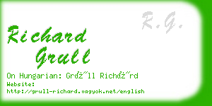 richard grull business card